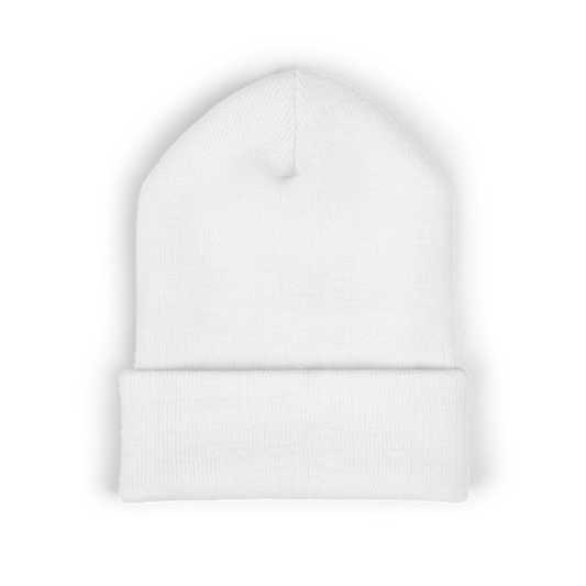 God's Drunkest Driver Embroidered Beanie - White