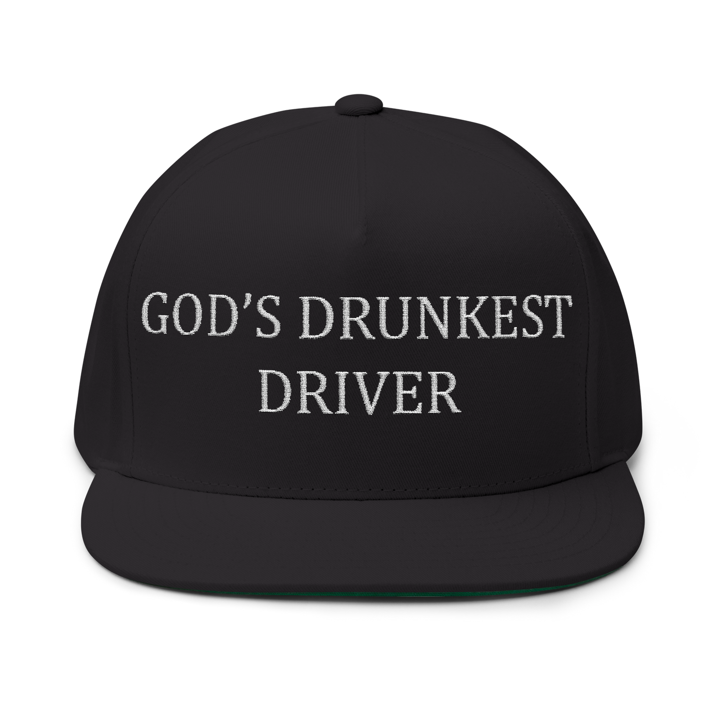 God's Drunkest Driver Embroidered Hat - Black