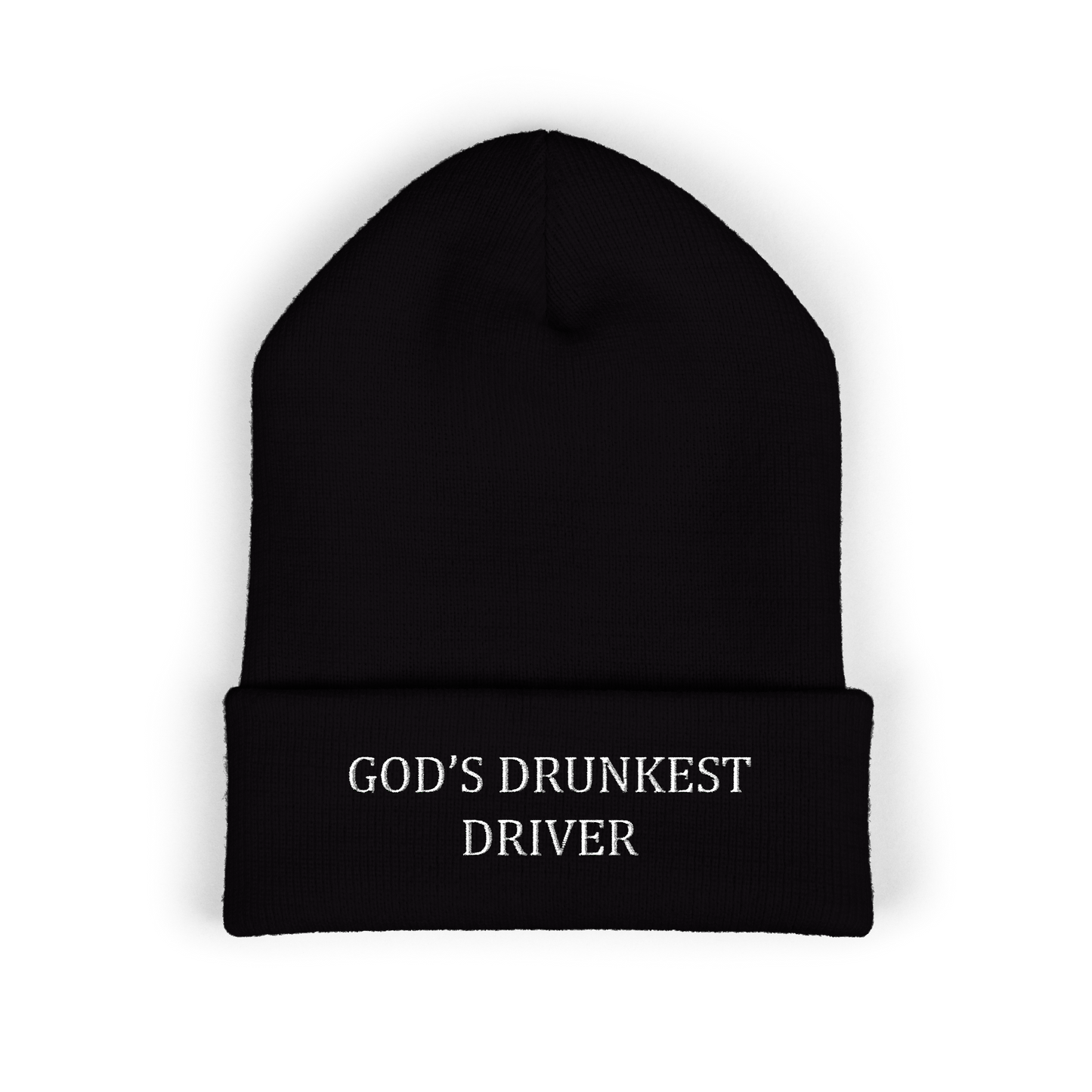 God's Drunkest Driver Embroidered Beanie - Colors