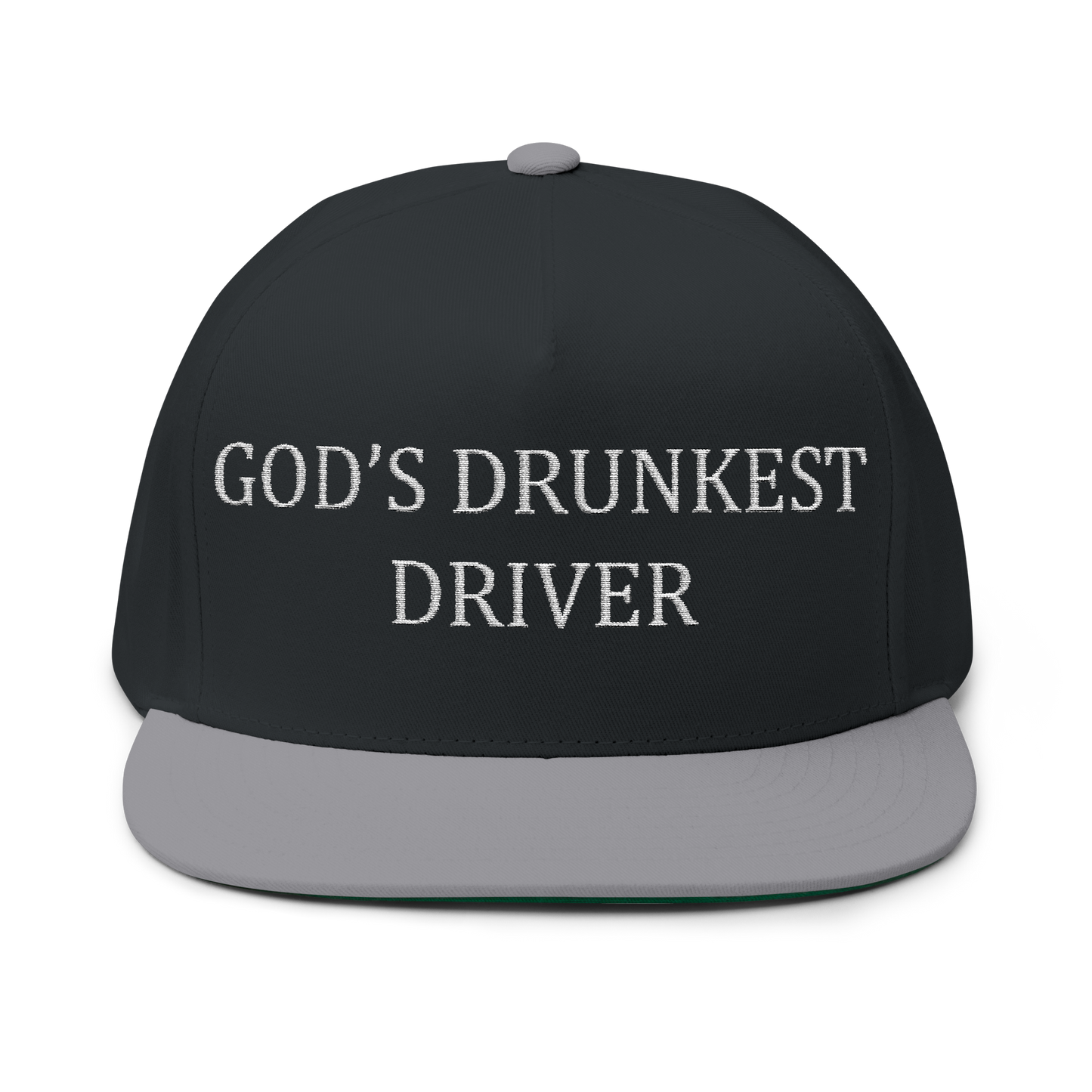 God's Drunkest Driver Embroidered Hat - Black