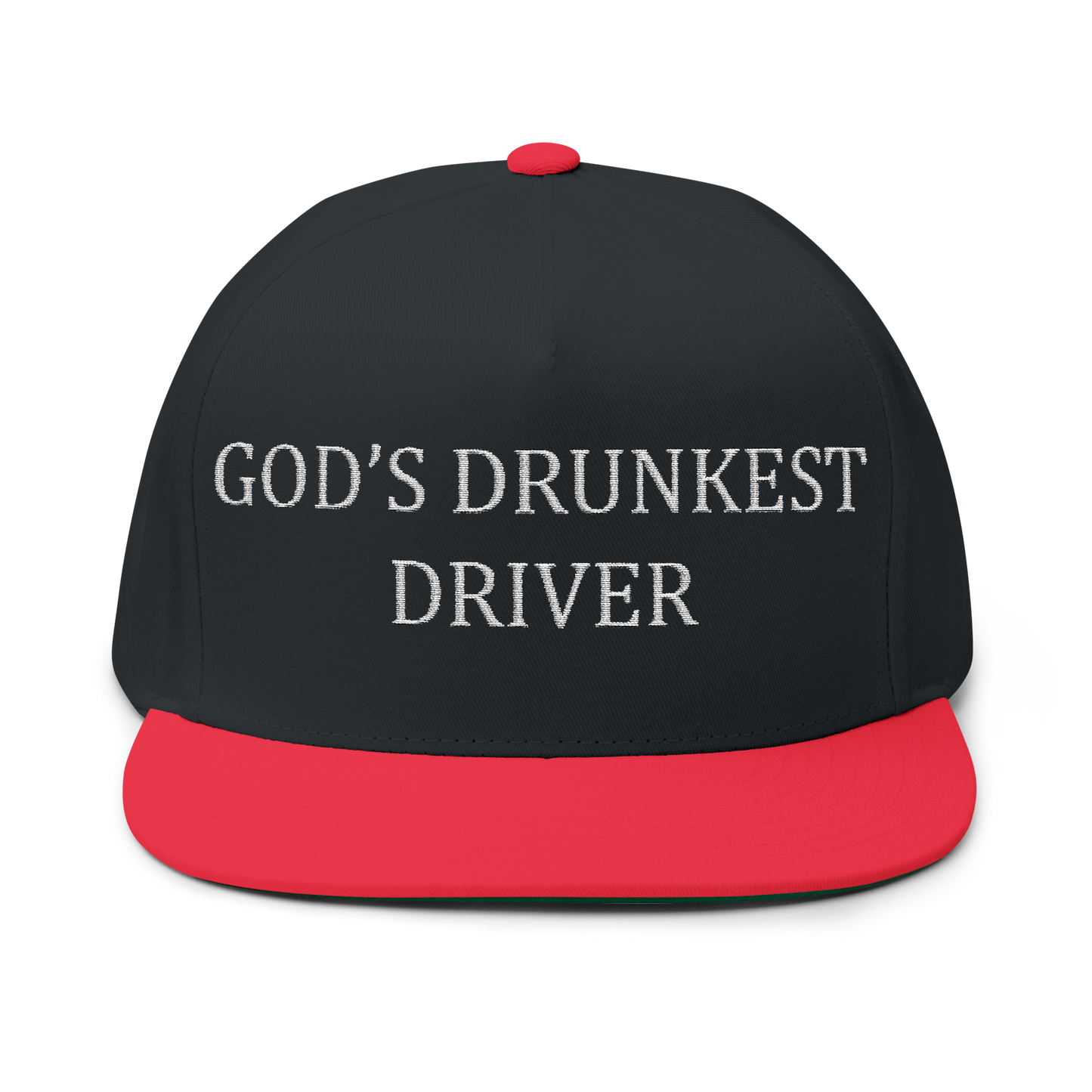God's Drunkest Driver Embroidered Hat - Black