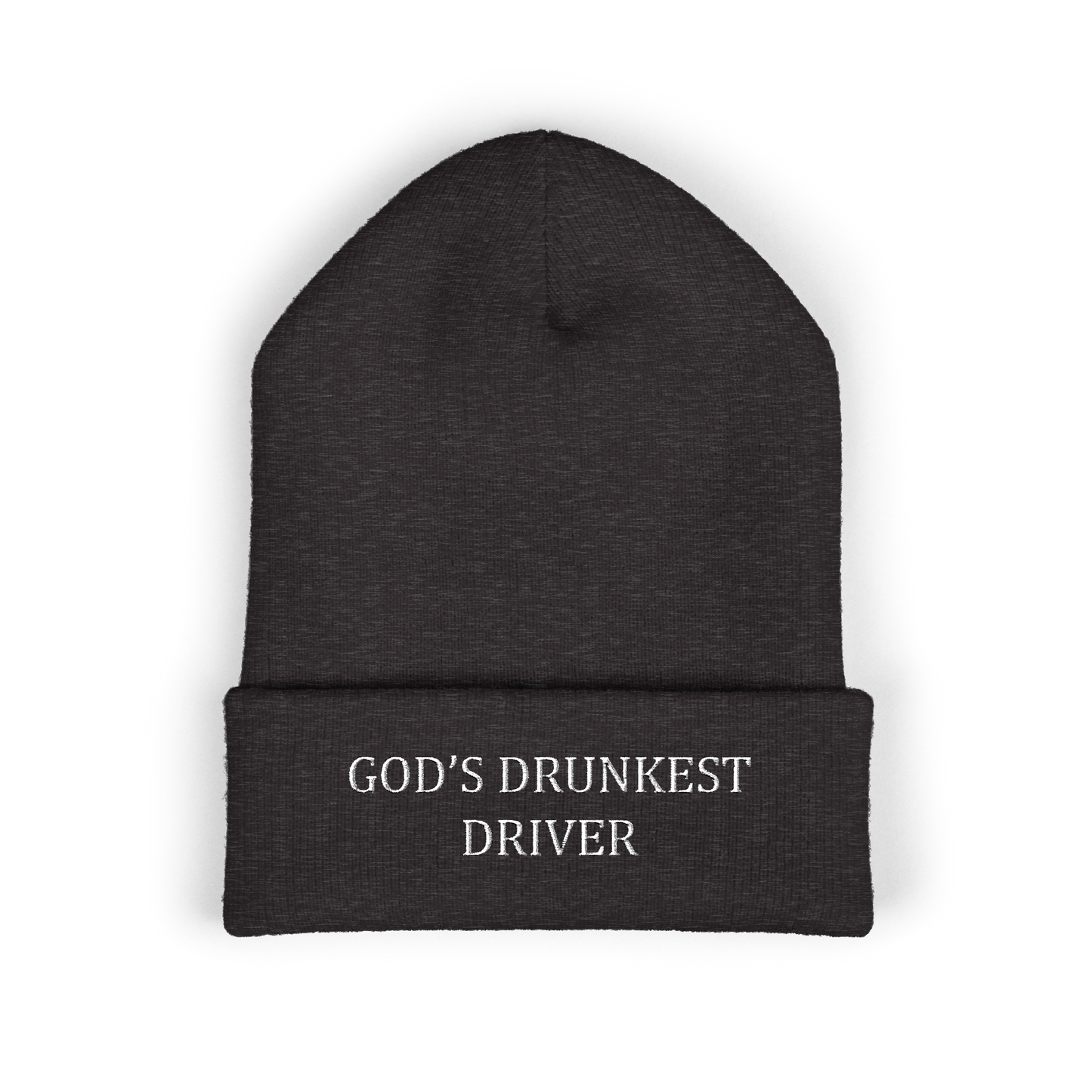 God's Drunkest Driver Embroidered Beanie - Colors