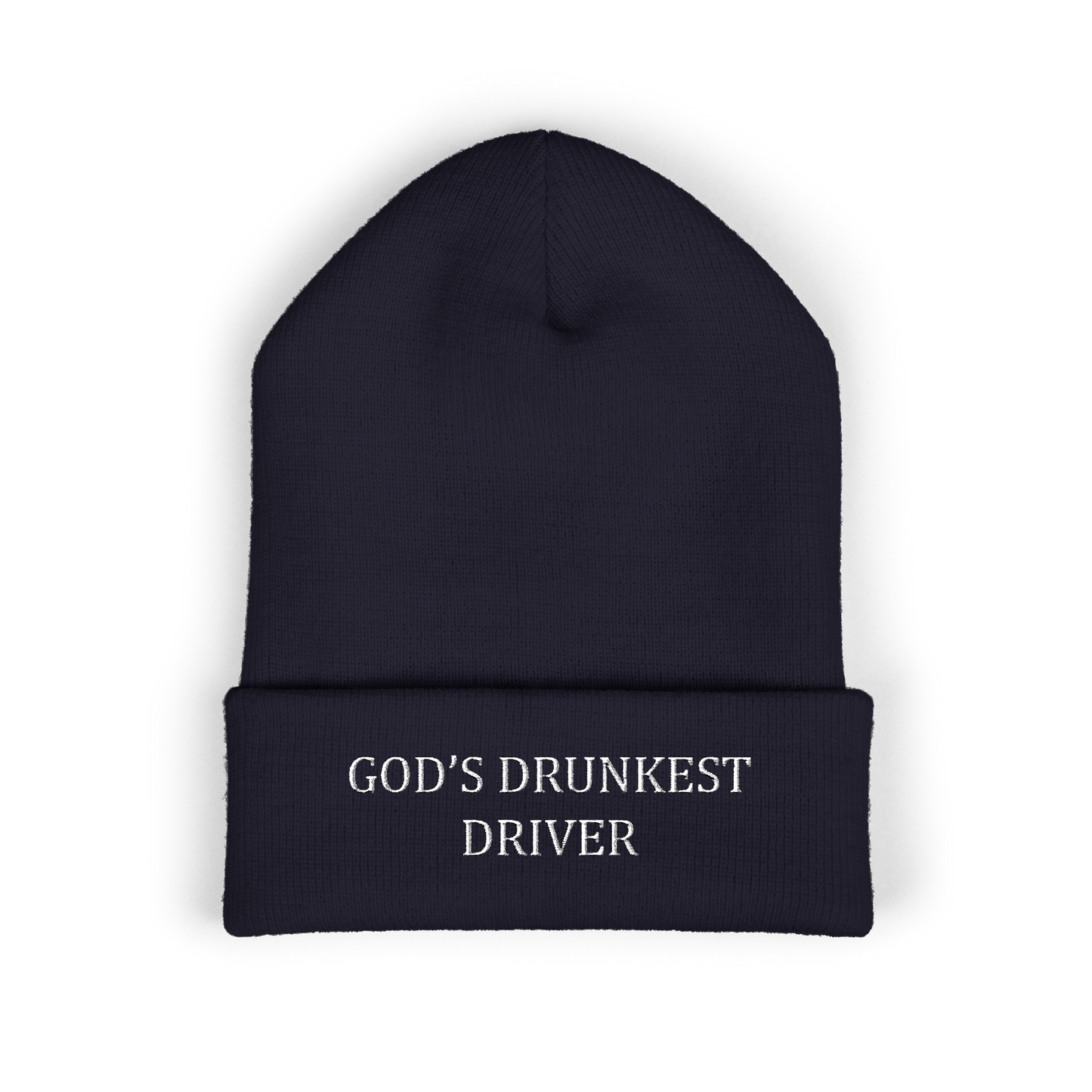 God's Drunkest Driver Embroidered Beanie - Colors