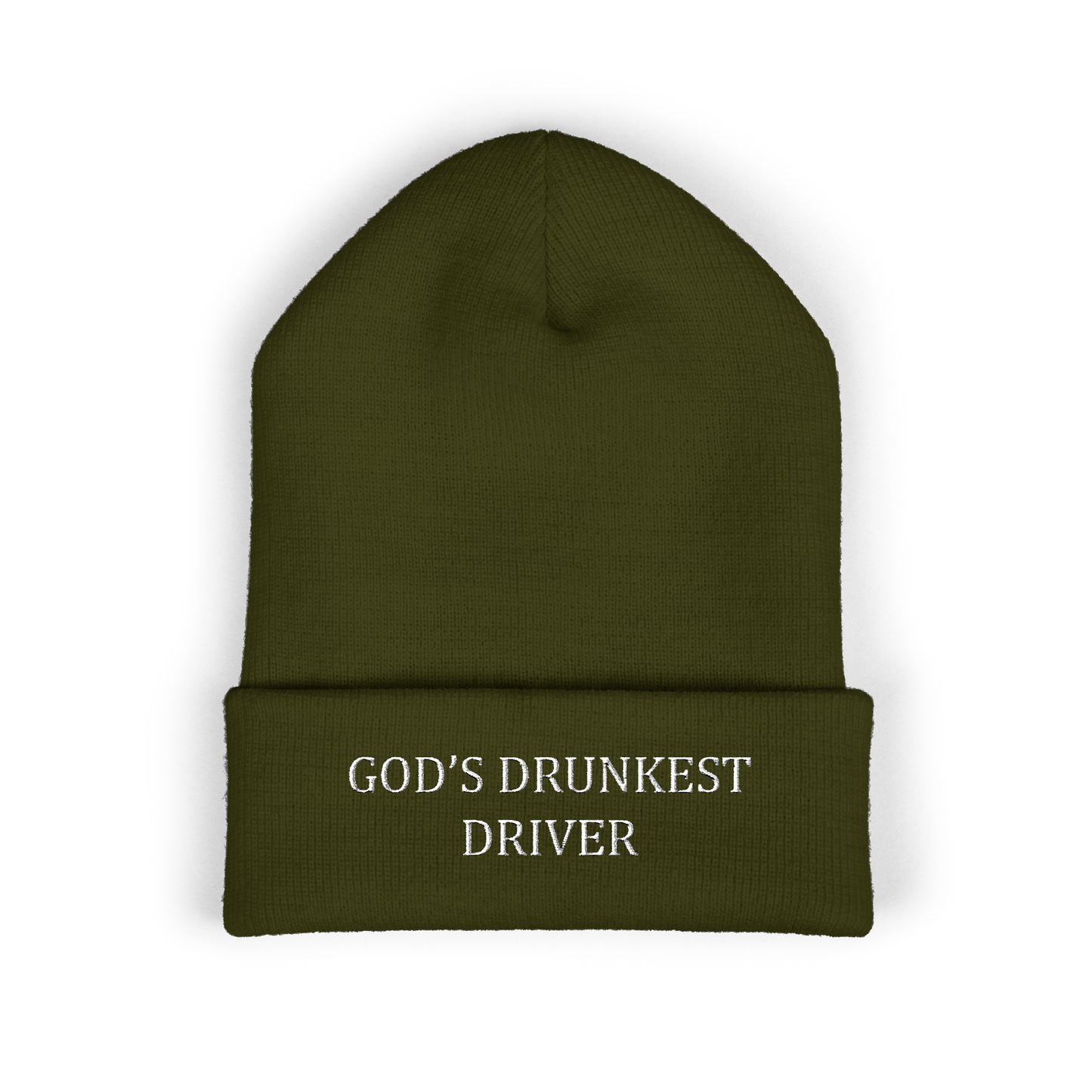 God's Drunkest Driver Embroidered Beanie - Colors
