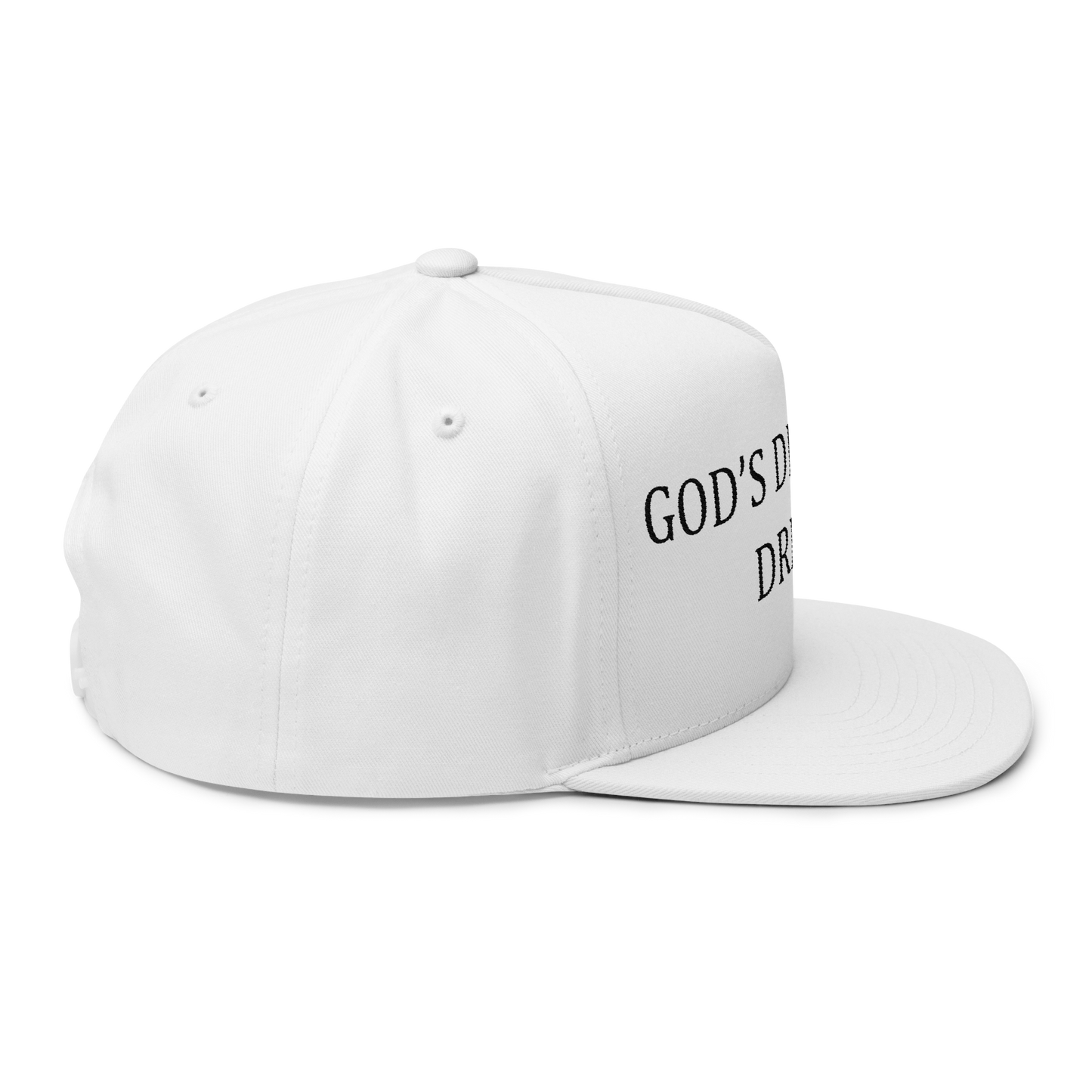 God's Drunkest Driver Embroidered Hat - White